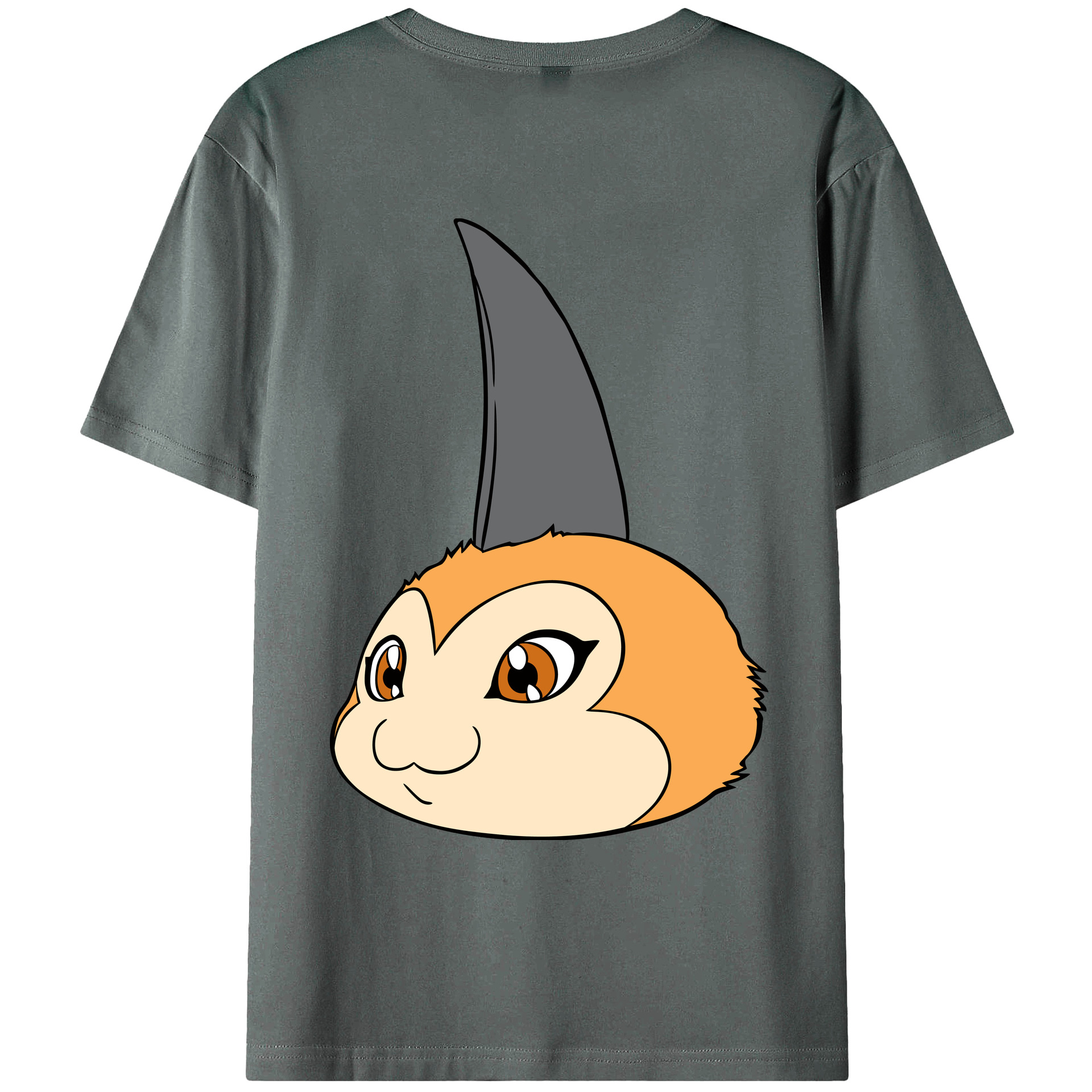 （画像用） Digimon デジタルモンスター/デジモン 綿100％ メンズ半袖Tシャツ（バックプリント） 通気性